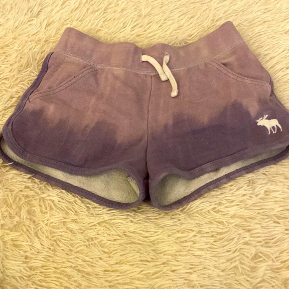 Worn once Abercrombie kids purple ombré shorts. Super cute - Picture 1 of 3
